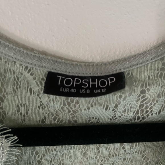 Topshop pistachio green lace body suit - Picture 9 of 9
